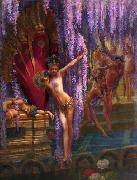 Gaston Saintpierre Exotic Dancers oil on canvas